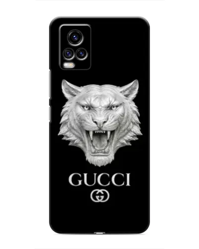 Чехол для Vivo V20 с картинкой «Gucci — серебряный лев» Чехол для Vivo V20 с картинкой «Gucci — серебряный лев»