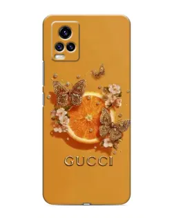 Чехол для Vivo V20 с картинкой «Gucci — золотые бабочки» Чехол для Vivo V20 с картинкой «Gucci — золотые бабочки»