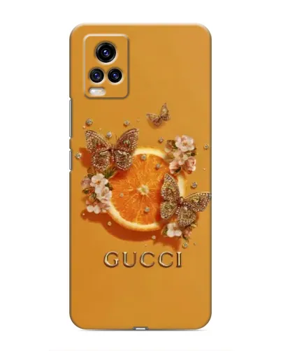 Чехол для Vivo V20 с картинкой «Gucci — золотые бабочки» Чехол для Vivo V20 с картинкой «Gucci — золотые бабочки»