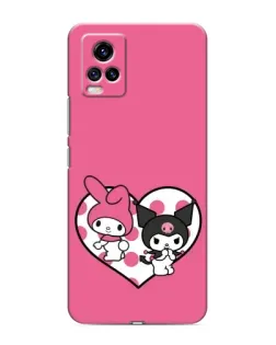 Чехол для Vivo V20 с картинкой «Kuromi и My Melody» Чехол для Vivo V20 с картинкой «Kuromi и My Melody»