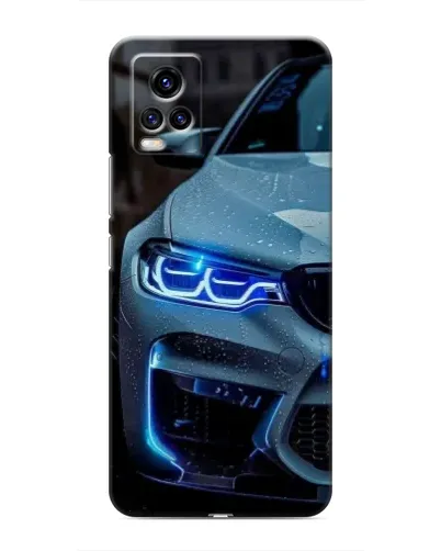 Чехол для Vivo V20 с картинкой «Взгляд BMW с синими фарами» Чехол для Vivo V20 с картинкой «Взгляд BMW с синими фарами»
