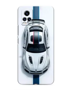 Чехол для Vivo V20 с картинкой «Вид сверху — BMW M»