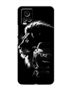 Чехол для Vivo V20 с картинкой «BMW и лев» Чехол для Vivo V20 с картинкой «BMW и лев»