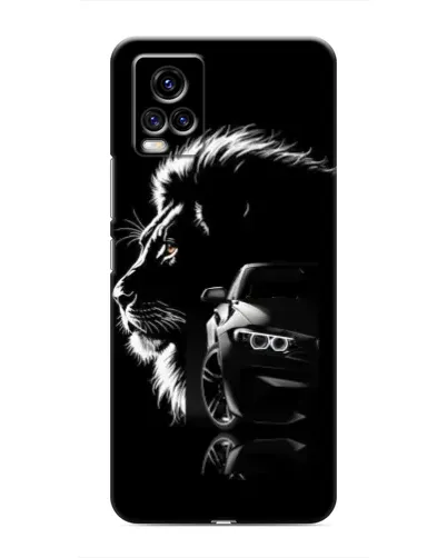 Чехол для Vivo V20 с картинкой «BMW и лев» Чехол для Vivo V20 с картинкой «BMW и лев»