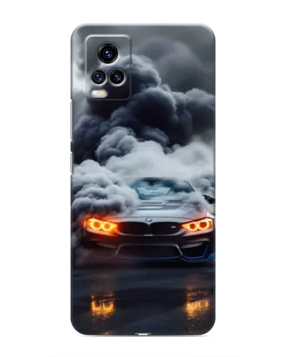 Чехол для Vivo V20 с картинкой «BMW в дыму» Чехол для Vivo V20 с картинкой «BMW в дыму»