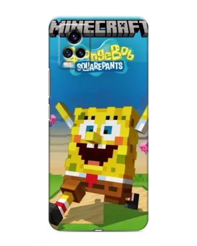 Чехол для Vivo V20 с картинкой «Губка Боб Minecraft» Чехол для Vivo V20 с картинкой «Губка Боб Minecraft»