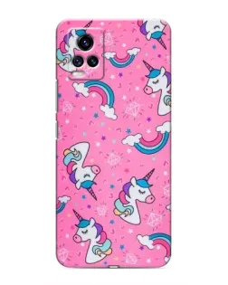 Чехол для Vivo V20 с картинкой «Unicorn паттерн розовый» Чехол для Vivo V20 с картинкой «Unicorn паттерн розовый»