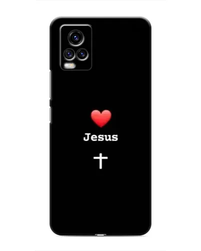 Чехол для Vivo V20 с картинкой «Сердце - Jesus» Чехол для Vivo V20 с картинкой «Сердце - Jesus»