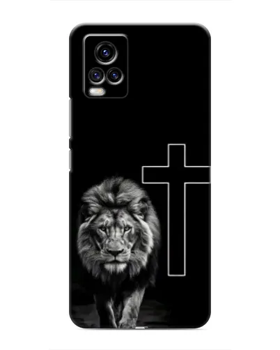 Чехол для Vivo V20 с картинкой «Лев и Крест» Чехол для Vivo V20 с картинкой «Лев и Крест»