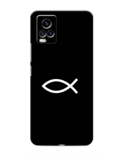 Чехол для Vivo V20 с картинкой «Символ рыбы Jesus» Чехол для Vivo V20 с картинкой «Символ рыбы Jesus»