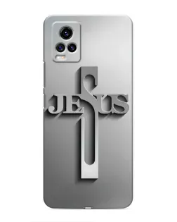 Чехол для Vivo V20 с картинкой «Металлический крест Jesus» Чехол для Vivo V20 с картинкой «Металлический крест Jesus»