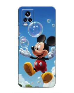 Чехол для Vivo V20 с картинкой «Mickey и мыльные пузыри»