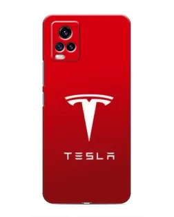 Чехол для Vivo V20 с картинкой «Tesla Red Classic»