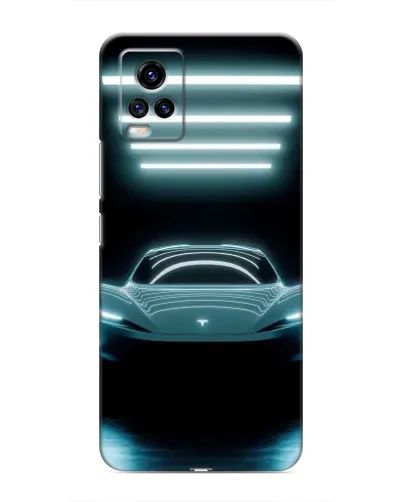 Чехол для Vivo V20 с картинкой «Tesla в неоне» Чехол для Vivo V20 с картинкой «Tesla в неоне»