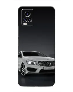 Чехол для Vivo V20 с картинкой «Mercedes AMG GT Silver»