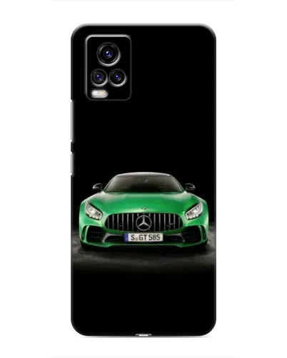 Чехол для Vivo V20 с картинкой «Mercedes — неоновый лого» Чехол для Vivo V20 с картинкой «Mercedes — неоновый лого»
