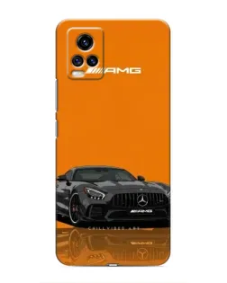 Чехол для Vivo V20 с картинкой «Оранжевый Mercedes AMG»
