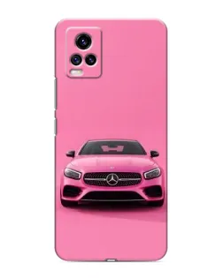 Чехол для Vivo V20 с картинкой «Розовый Mercedes AMG»