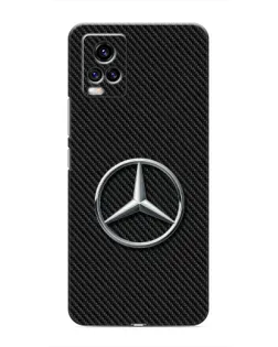 Чехол для Vivo V20 с картинкой «Карбоновый Mercedes стиль»