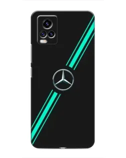 Чехол для Vivo V20 с картинкой «Спортивные линии Mercedes»