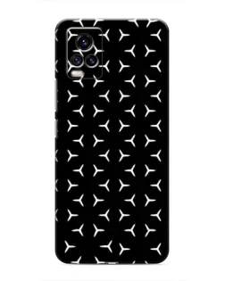 Чехол для Vivo V20 с картинкой «Mercedes паттерн звезд»