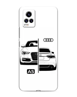 Чехол для Vivo V20 с картинкой «Audi — контрастный дизайн» Чехол для Vivo V20 с картинкой «Audi — контрастный дизайн»