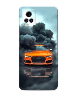 Чехол для Vivo V20 с картинкой «Audi в облаках дыма» Чехол для Vivo V20 с картинкой «Audi в облаках дыма»