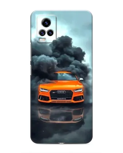 Чехол для Vivo V20 с картинкой «Audi в облаках дыма» Чехол для Vivo V20 с картинкой «Audi в облаках дыма»