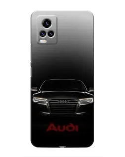 Чехол для Vivo V20 с картинкой «Audi — градиентный контур» Чехол для Vivo V20 с картинкой «Audi — градиентный контур»