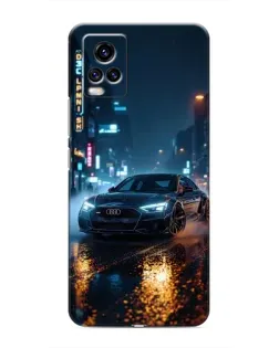 Чехол для Vivo V20 с картинкой «Ночной город и Audi» Чехол для Vivo V20 с картинкой «Ночной город и Audi»