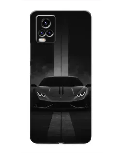 Чехол для Vivo V20 с картинкой «Lamborghini симметрия дорог»