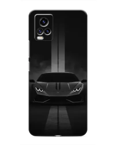 Чехол для Vivo V20 с картинкой «Lamborghini симметрия дорог»