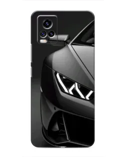 Чехол для Vivo V20 с картинкой «Lamborghini фары детализация»