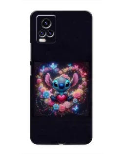 Чехол для Vivo V20 с картинкой «Stitch в цветах» Чехол для Vivo V20 с картинкой «Stitch в цветах»