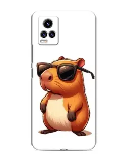 Чехол для Vivo V20 с картинкой «Капибара в очках» Чехол для Vivo V20 с картинкой «Капибара в очках»