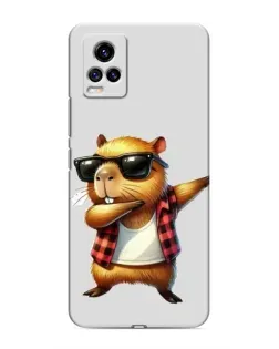 Чехол для Vivo V20 с картинкой «Капибара рэпер даб» Чехол для Vivo V20 с картинкой «Капибара рэпер даб»