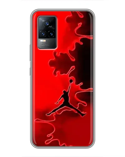 Чохол для Vivo V21 з картинкою «Jordan Red Smoke» Чохол для Vivo V21 з картинкою «Jordan Red Smoke»