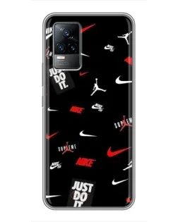 Чохол для Vivo V21 з картинкою «Nike Mix Pattern»