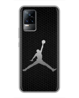 Чохол для Vivo V21 з картинкою «Jordan Dark Carbon»
