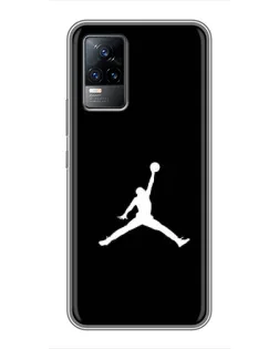 Чохол для Vivo V21 з картинкою «Jordan Silhouette»