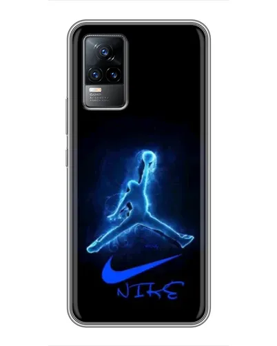 Чохол для Vivo V21 з картинкою «Jordan Neon Blue» Чохол для Vivo V21 з картинкою «Jordan Neon Blue»