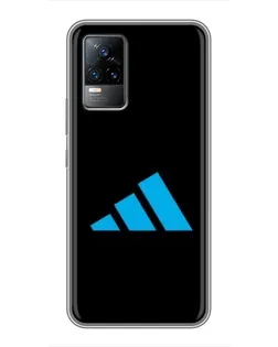 Чохол для Vivo V21 з картинкою «Adidas Cyan Logo»