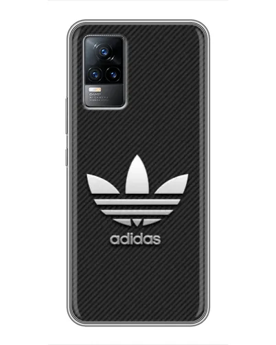 Чохол для Vivo V21 з картинкою «Adidas Карбонова текстура» Чохол для Vivo V21 з картинкою «Adidas Карбонова текстура»