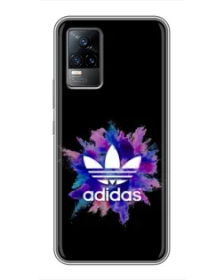 Чохол для Vivo V21 з картинкою «Вибух фарб Adidas»