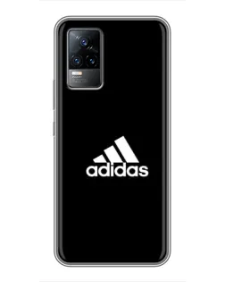 Чохол для Vivo V21 з картинкою «Чорна класика Adidas»