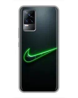 Чохол для Vivo V21 з картинкою «Неоновий контур Nike» Чохол для Vivo V21 з картинкою «Неоновий контур Nike»