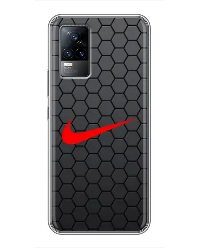 Чохол для Vivo V21 з картинкою «Nike — карбонова сітка» Чохол для Vivo V21 з картинкою «Nike — карбонова сітка»