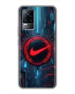 Чохол для Vivo V21 з картинкою «Техногенний стиль Nike»