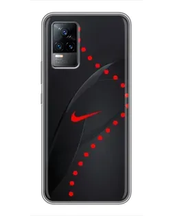 Чохол для Vivo V21 з картинкою «Абстрактний дизайн Nike»