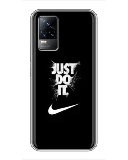 Чохол для Vivo V21 з картинкою «Текстовий принт Nike»